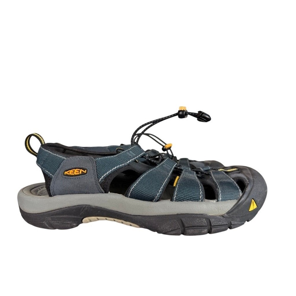 KEEN Men's Water Sandals‎ Size 11.5 US Grey Yellow Newport H2